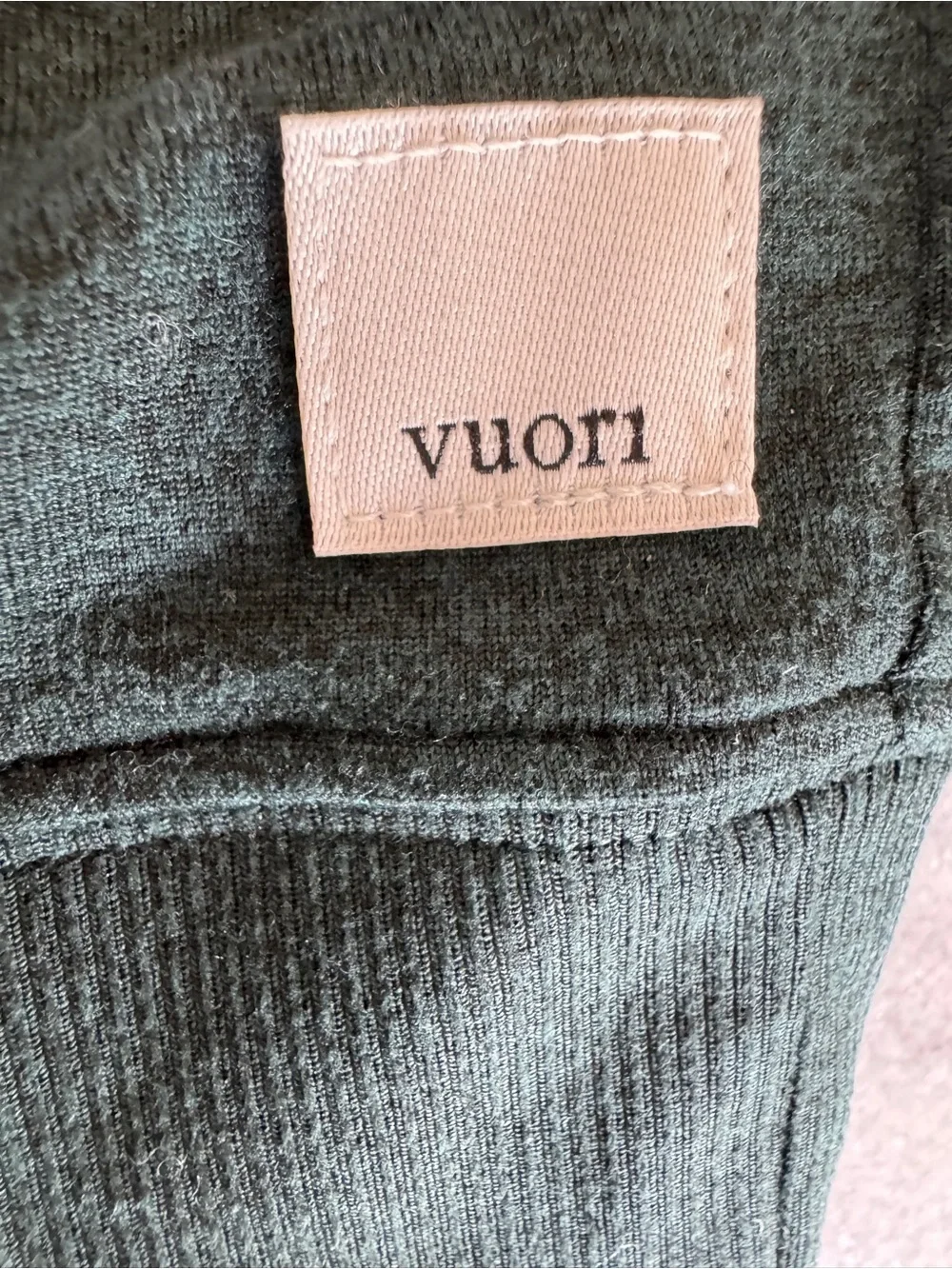 Vuori Women's Dark Green Zip-Up Hoodie & Pant Set Activewear Loungewear